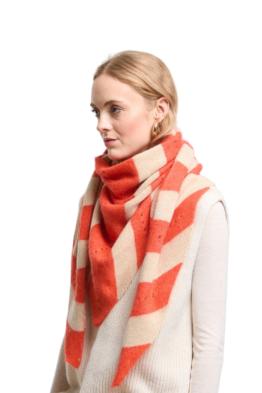 Orange Orla Triangle Scarf