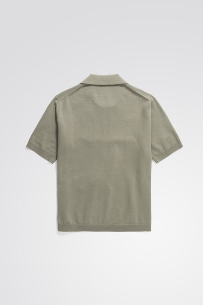 Leif Cotton Linen Polo Clay