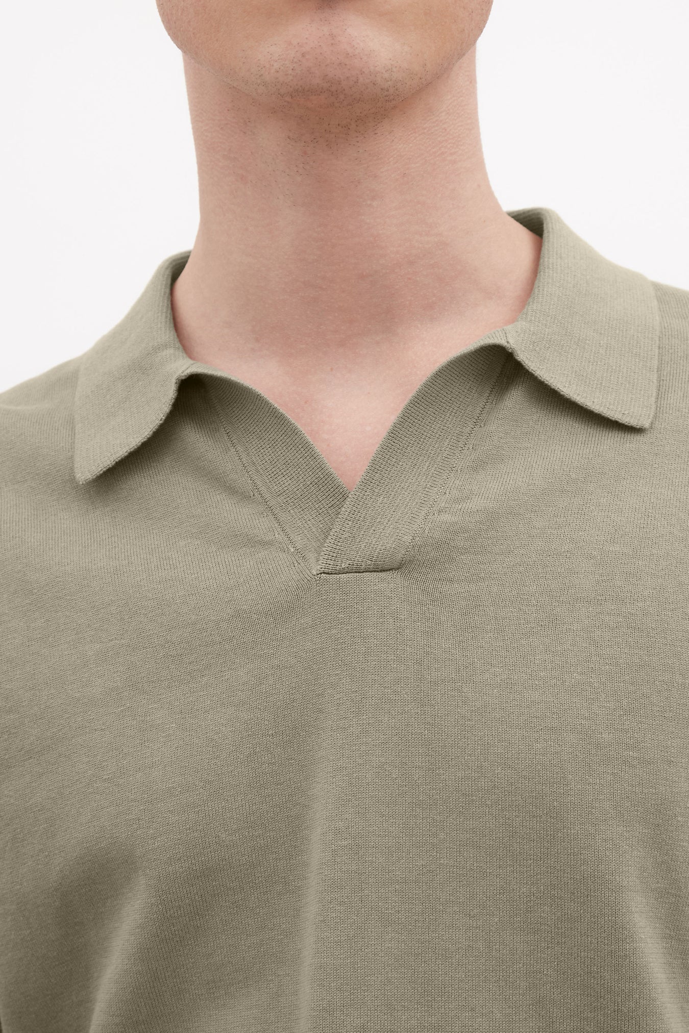 Leif Cotton Linen Polo Clay