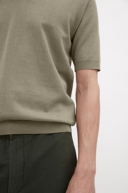 Leif Cotton Linen Polo Clay