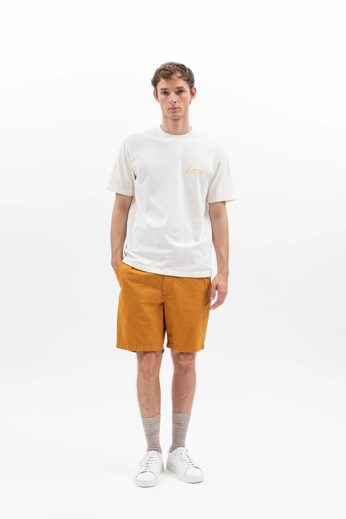 Ezra Light Twill Shorts Turmeric Yellow