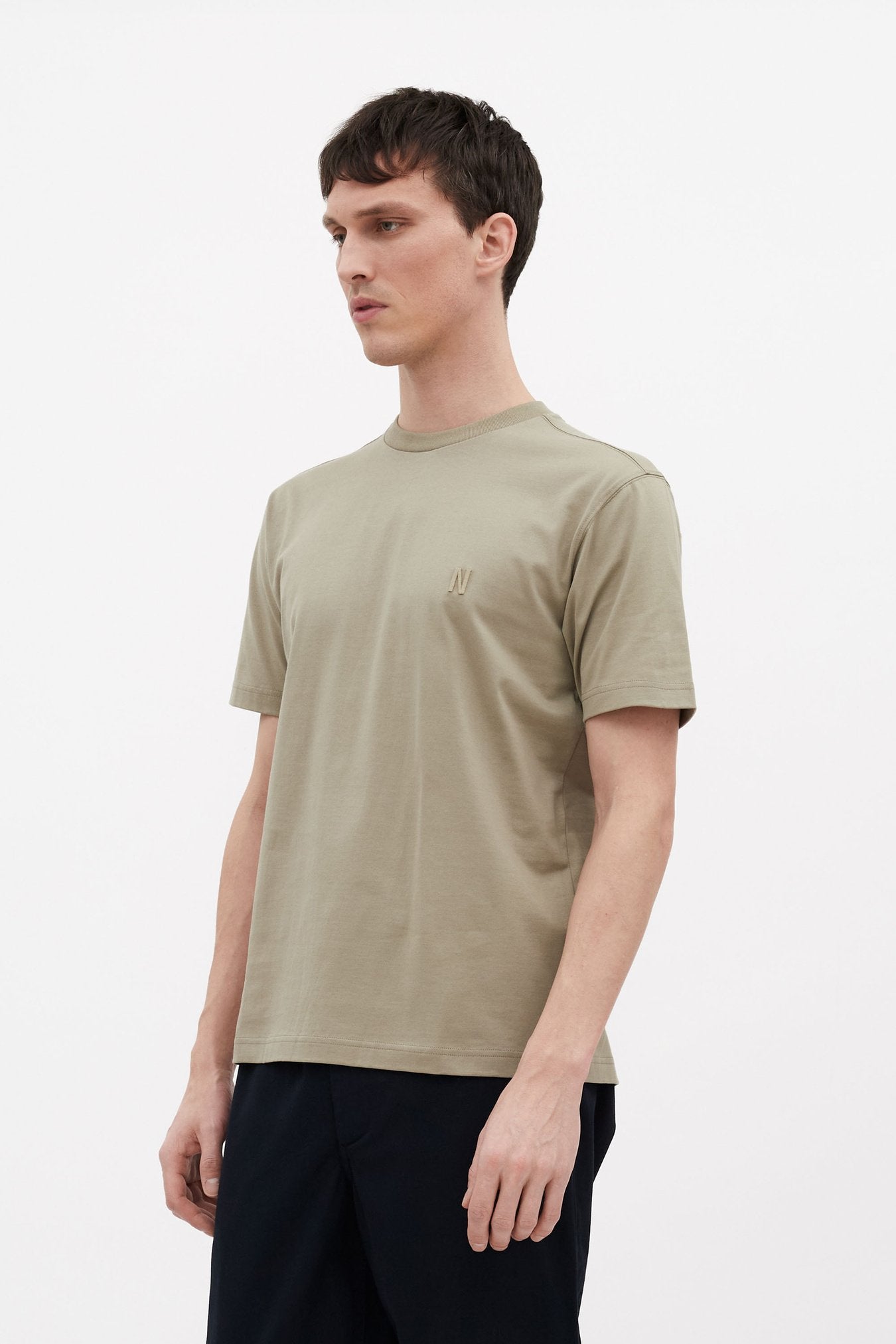 Johannes Organic N Logo T-shirt Clay