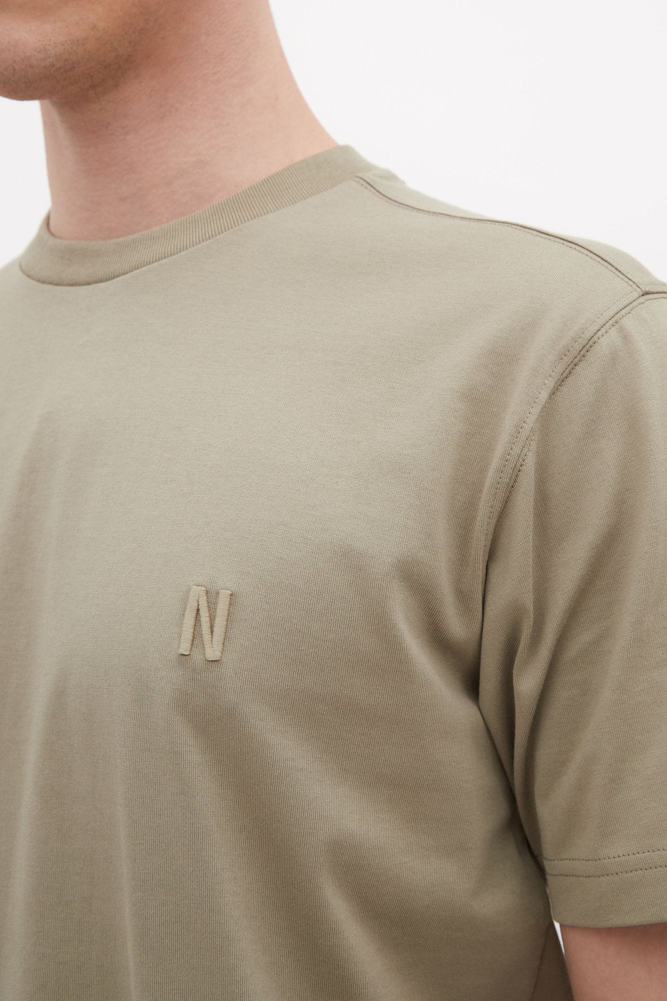 Johannes Organic N Logo T-shirt Clay