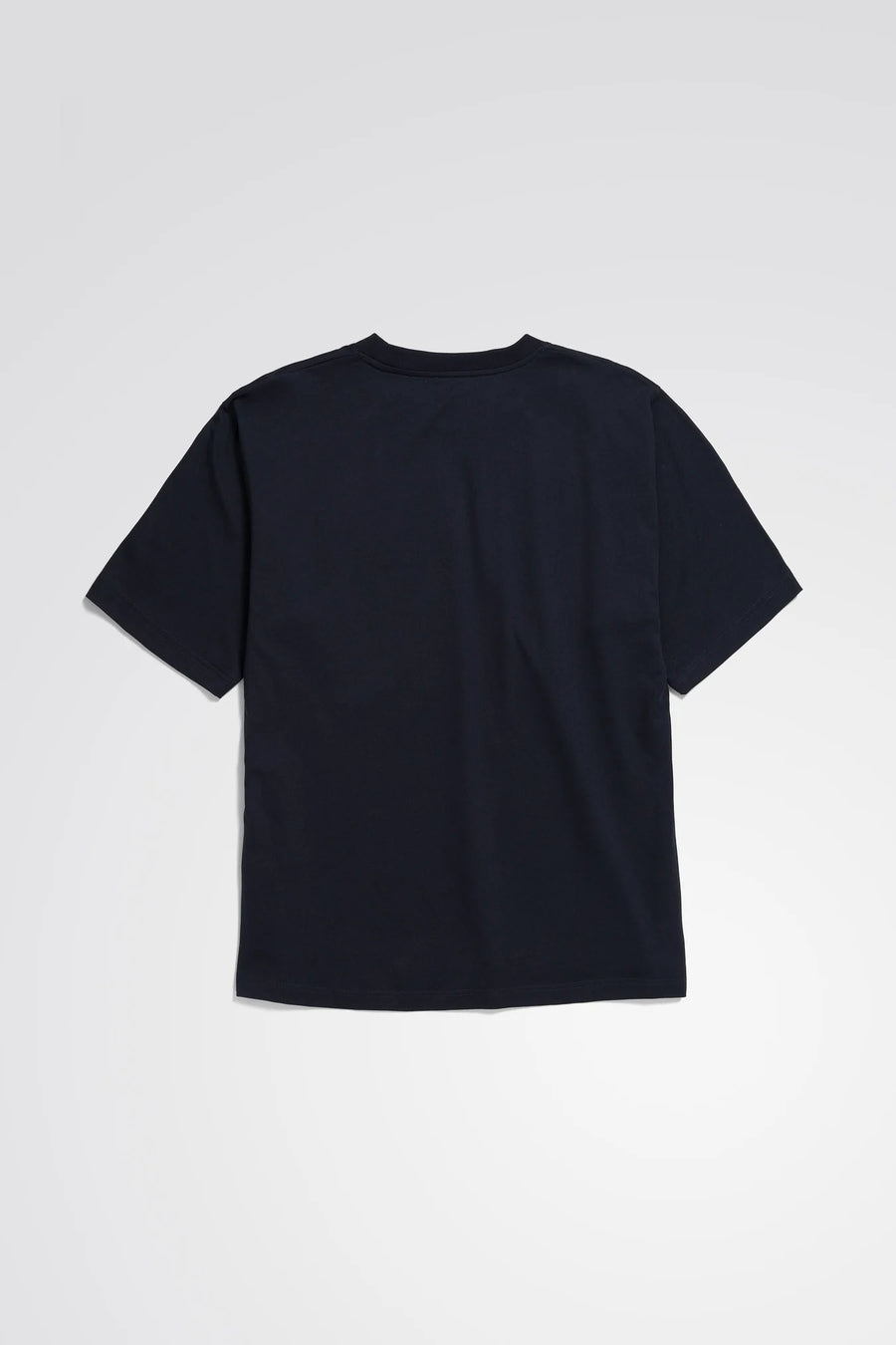 Simon Loose Organic Brush Stroke Print T-Shirt Dark Navy