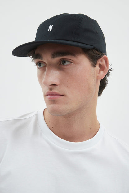 Twill 5 Panel Cap Black