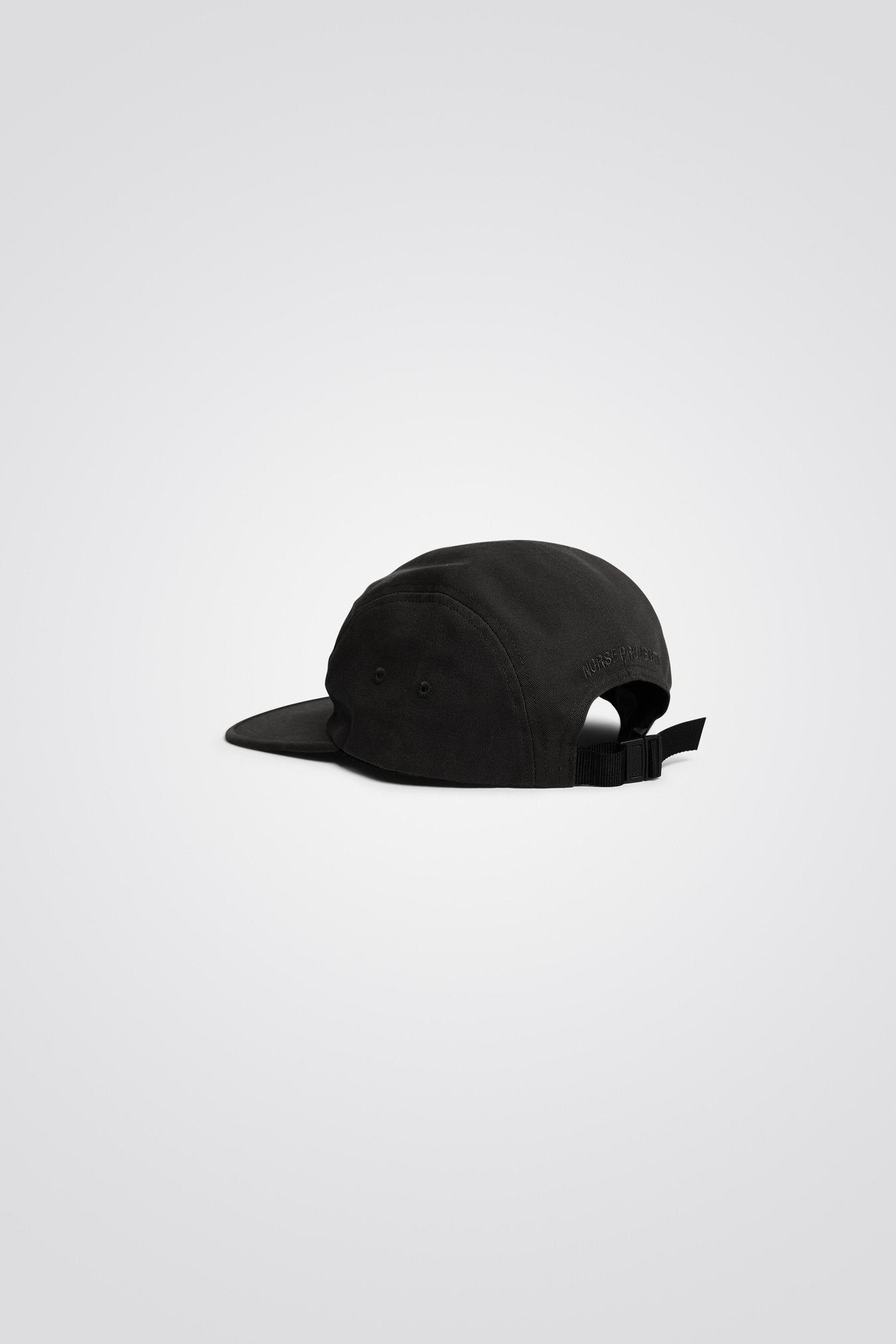 Twill 5 Panel Cap Black