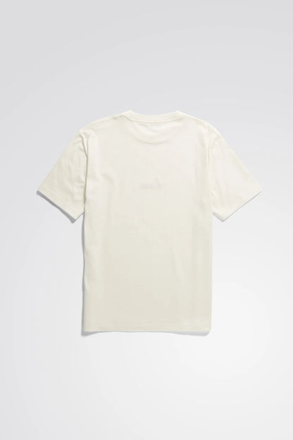 Johannes Organic Chain Stitch Logo T-shirt  Ecru