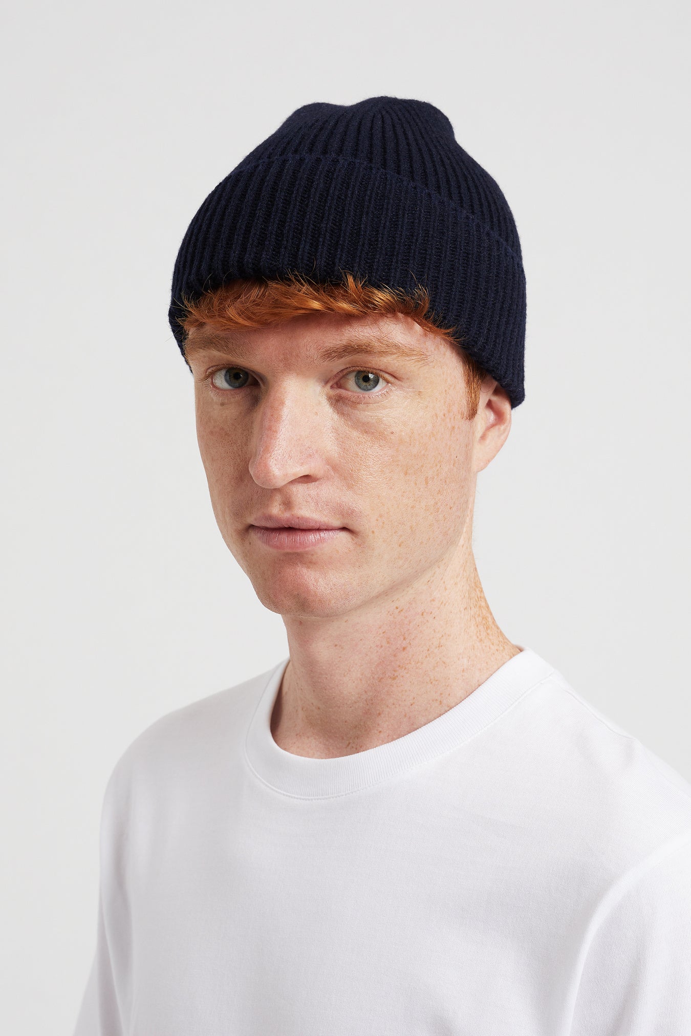 Cashmere Rib Beanie