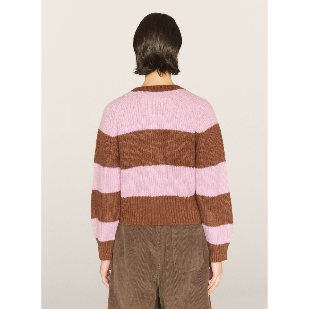 Foxtail Stripe Cardigan Brown/Pink (women)