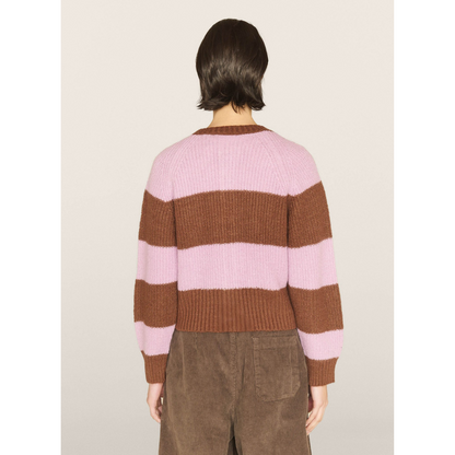 Foxtail Stripe Cardigan Brown/Pink (women)