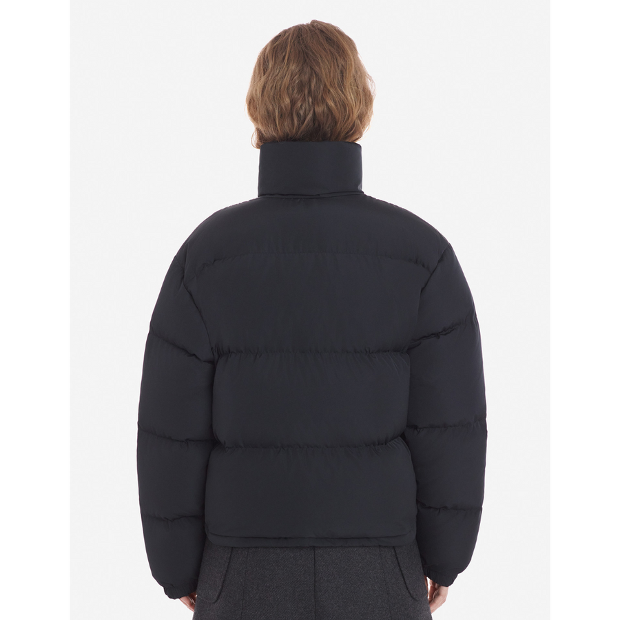 Maison Kitsune | jacket for women - Cropped Puffer In Nylon With