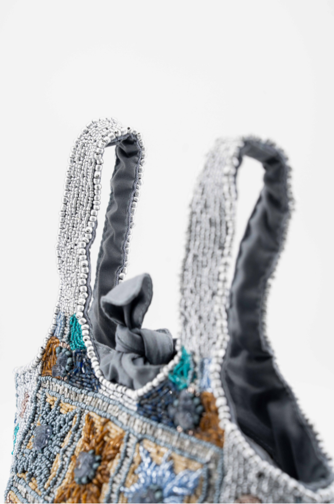 Lys - Cotton Bag With Beads Embroidery