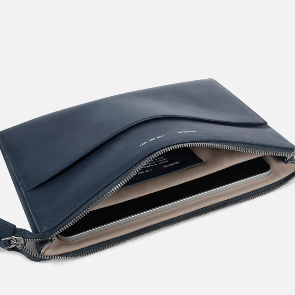 Leather Folio Dark Blue