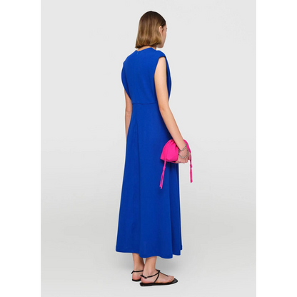 Cotton Jersey "Miranda" Dress Cobalt Blue