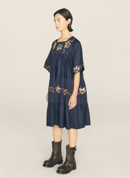 Petite Paloma Dress Navy