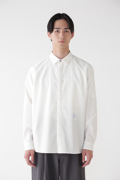 Fly Front Shirt Off White