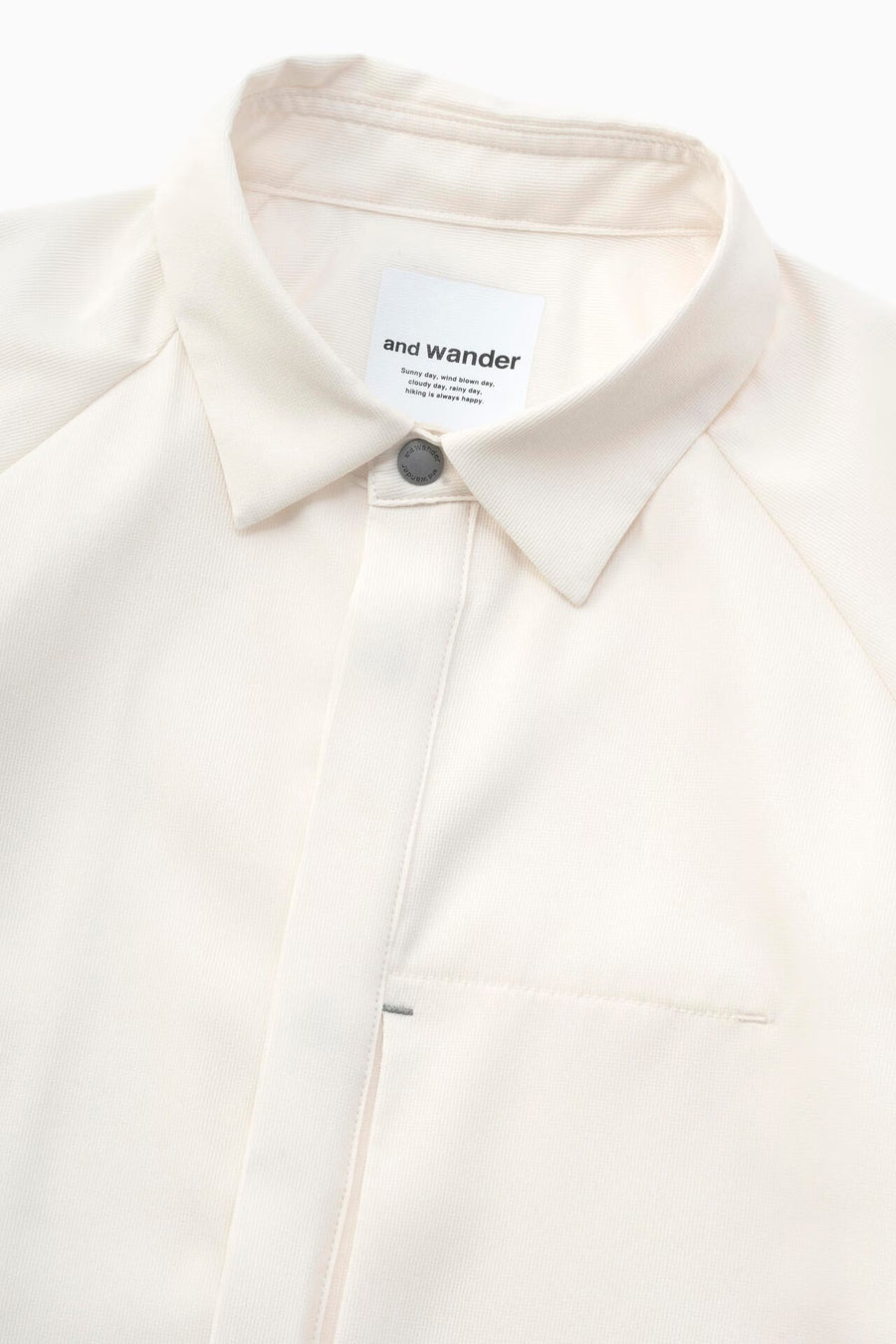Fly Front Shirt Off White