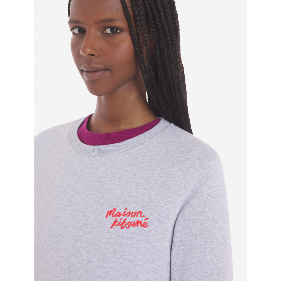 Handwriting Regular Sweatshirt Light Grey Melange (women)