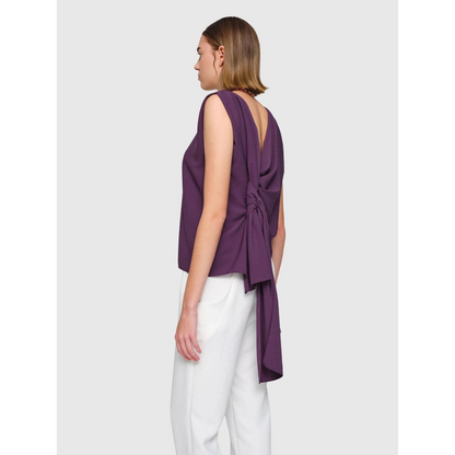 Crepe "Etel" Top Purple