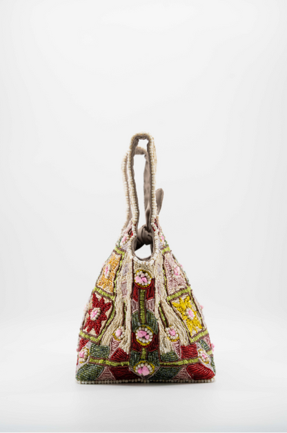 Lys - Cotton Bag With Beads Embroidery