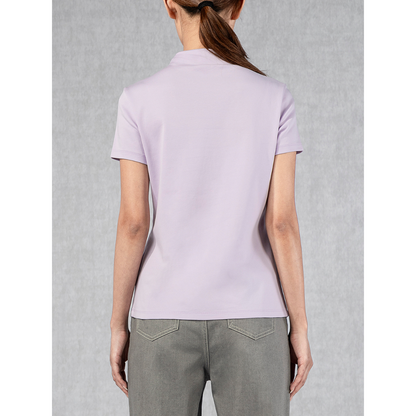 Mock Neck Tee Mistylilac