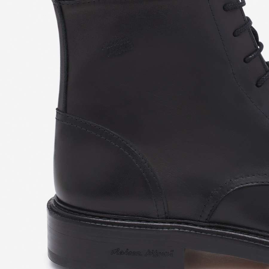 Leather Lace-Up Boots Black (men)