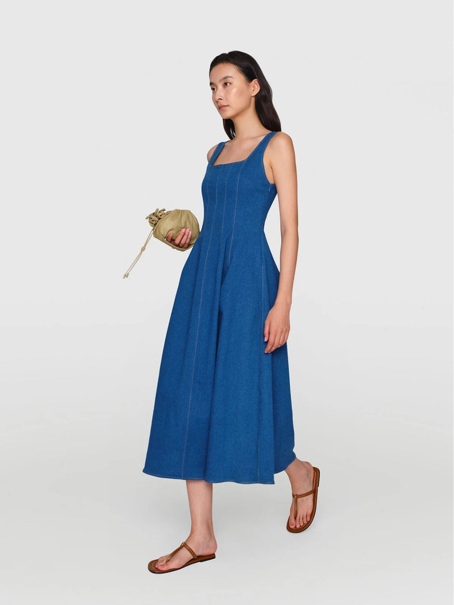 ANNA Japanese Denim Dress Blue Denim