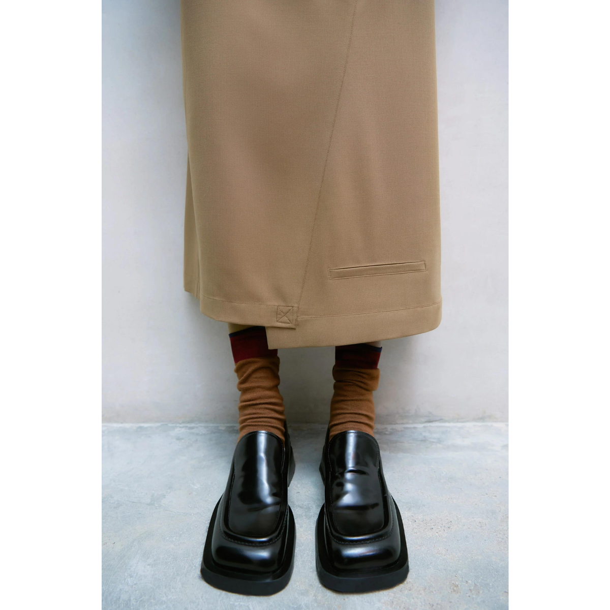 Tailoring Skirt Camel