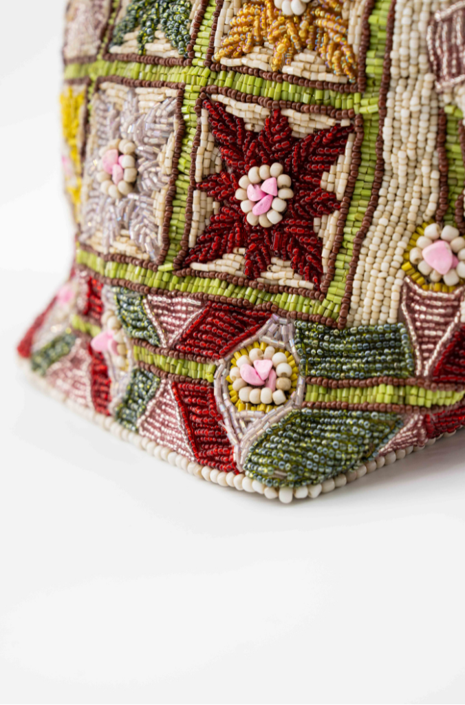 Lys - Cotton Bag With Beads Embroidery