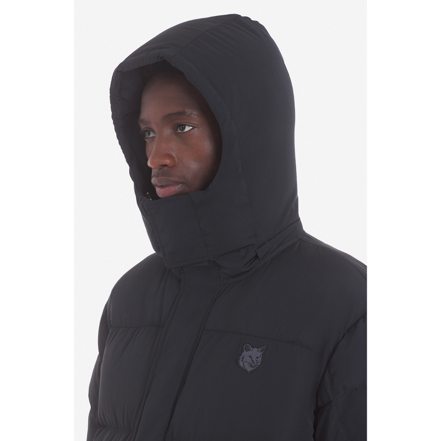 Maison Kitsune | coat for men - Hooded Puffer In Nylon With Bold