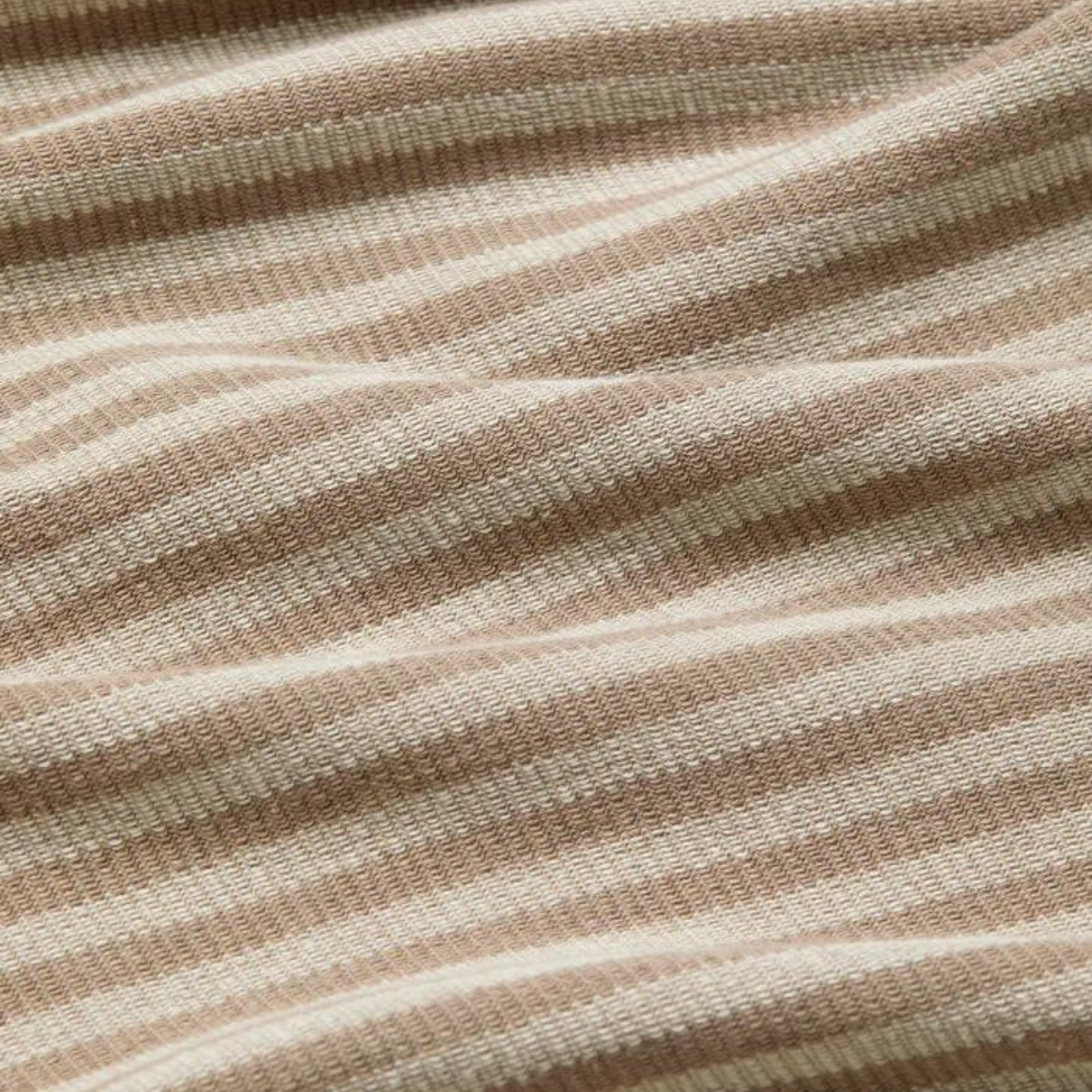 Dean SS Tee Tonal Stripe Brown