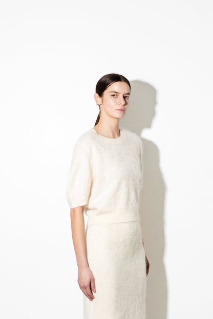 Brushed Puff Shortsleeve Top