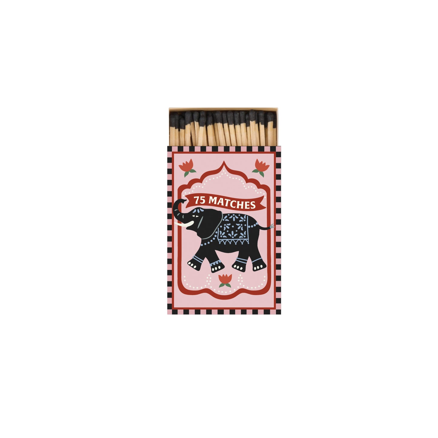 A Dopo Boxed Matches Elephant Black - 75 Matches (9.6cm)