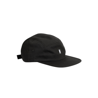 Twill 5 Panel Cap Black