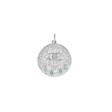 Kressida Small Charm Silver, Turquoise