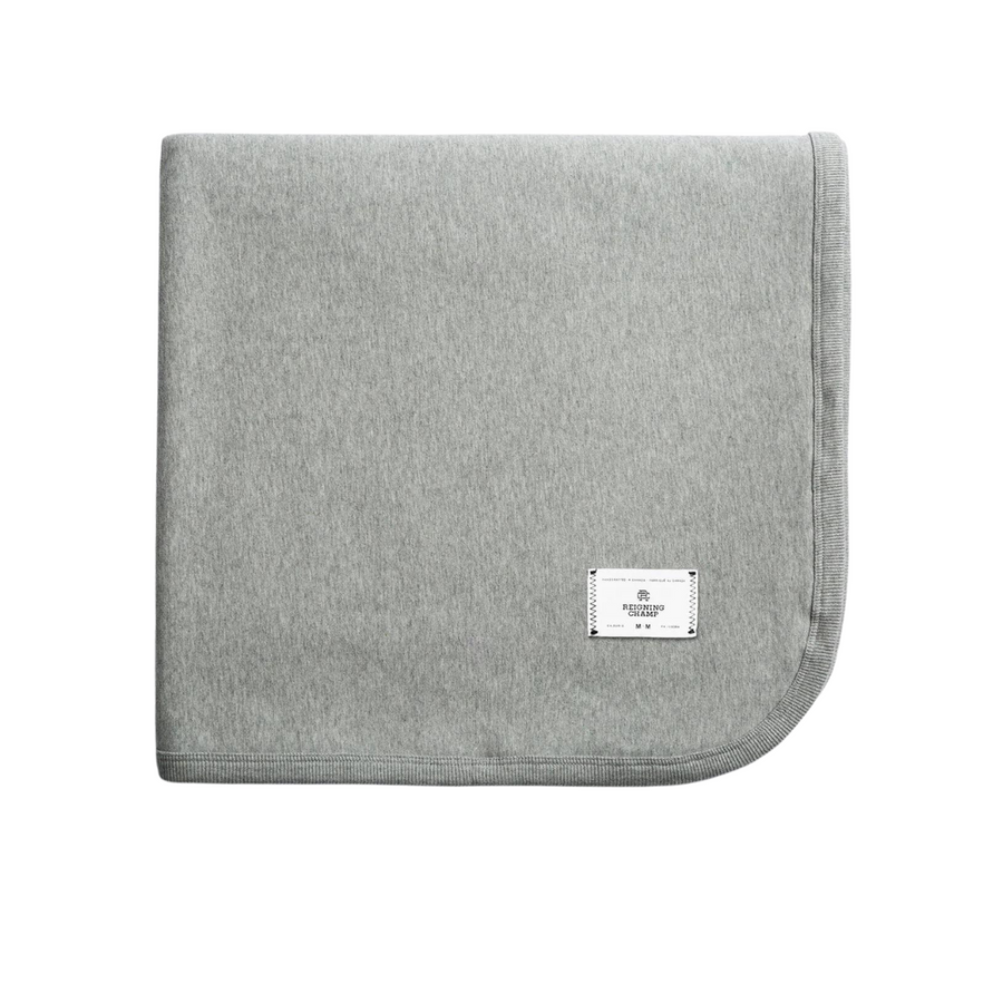 Knit Midweight Terry Blanket Grey