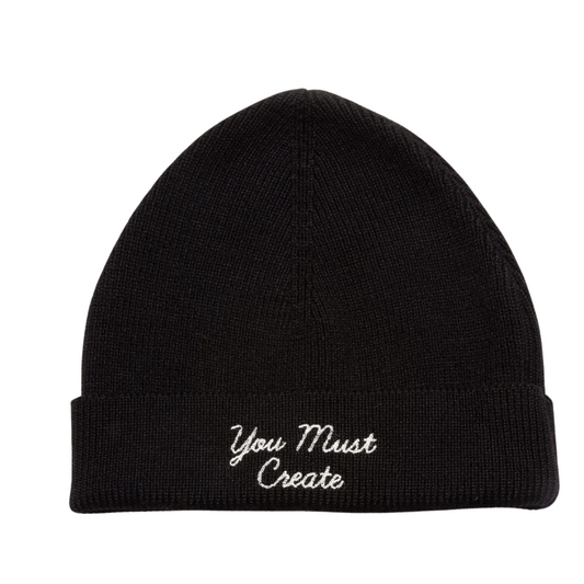 Embroidered Beanie Hat