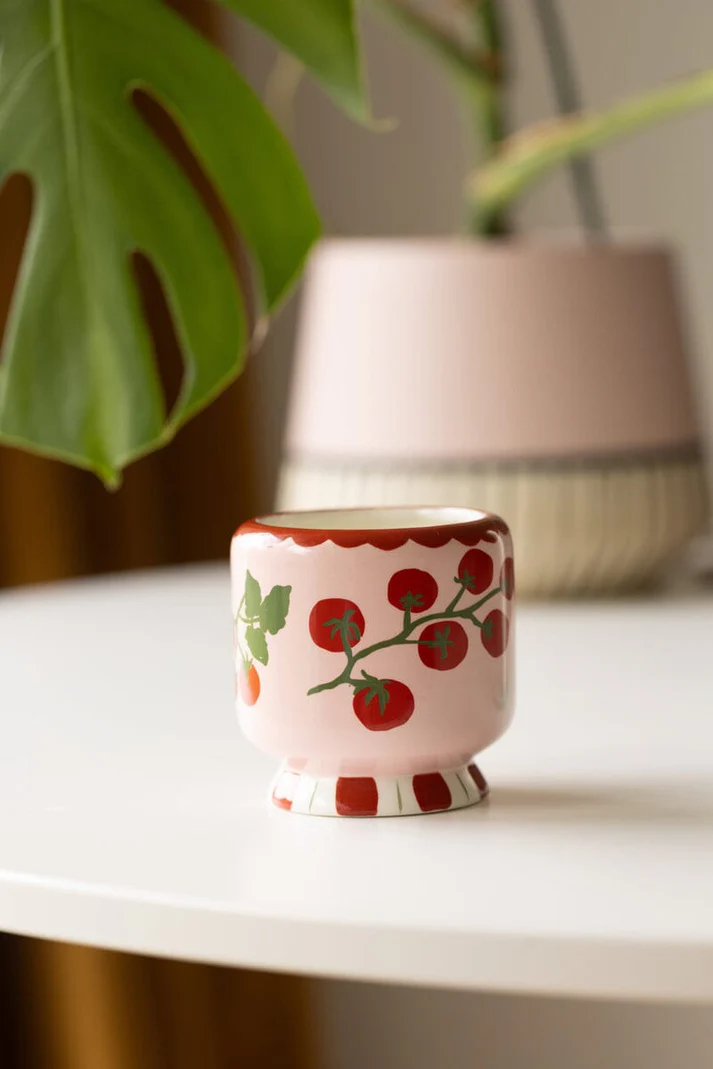 A Dopo Tomato Vine Ceramic Candle Heirloom Tomato