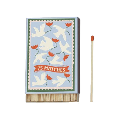 A Dopo Boxed Matches“Flower”Orange - 75 Matches (9.6Cm)