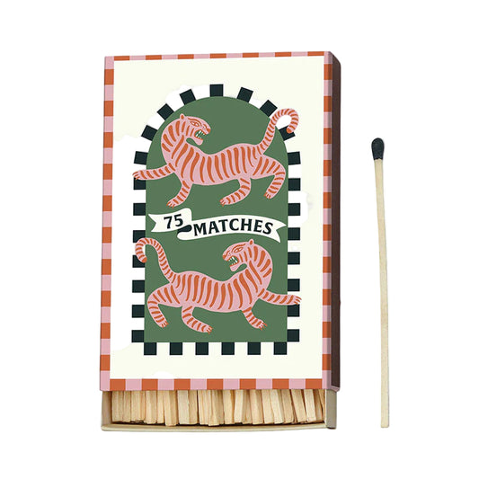 A Dopo Boxed Matches “Tiger” Black - 75 Matches (9.6 Cm)