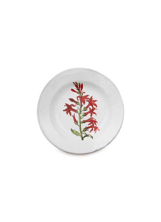 John Cardinal Flower Soup Plate