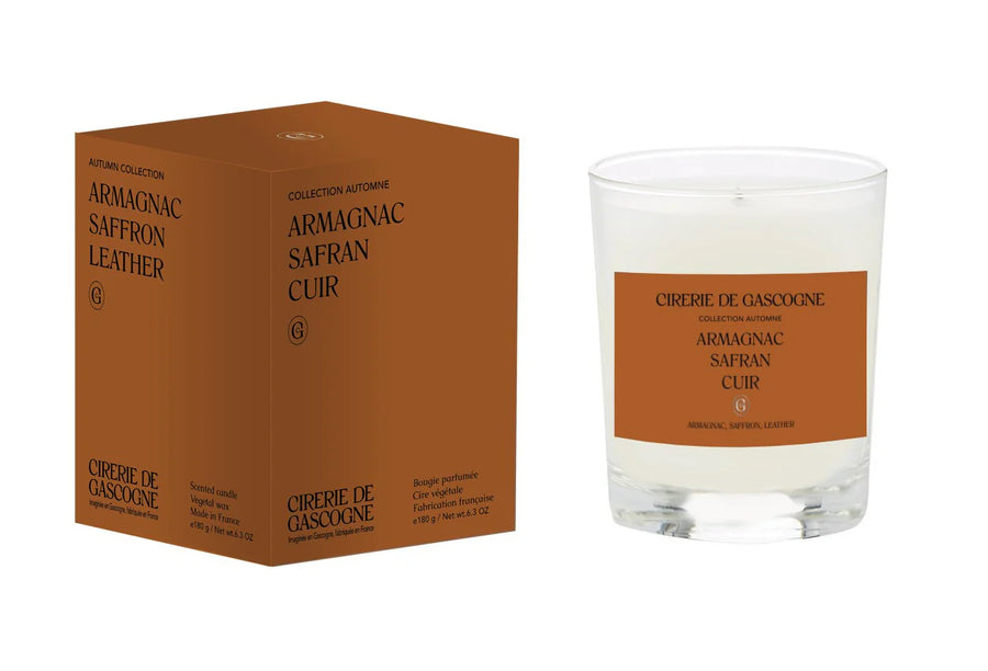 Armagnac-Saffron-Leather-Candle 180 gr