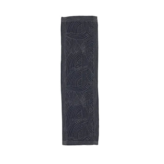 Kantha Embroidered Cotton Scarf