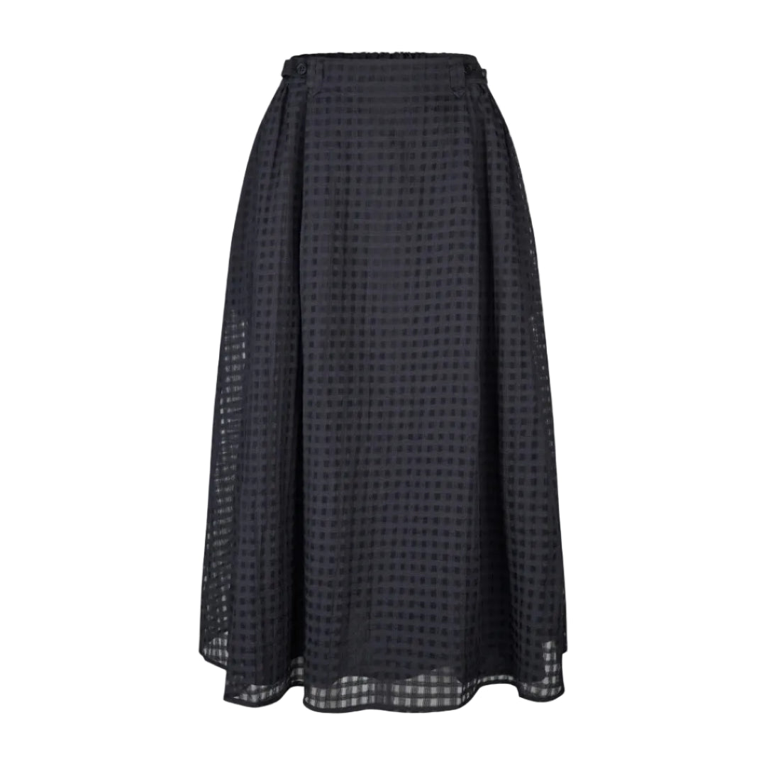 2069 Adjustable Waist Voluminous Midi Skirt
