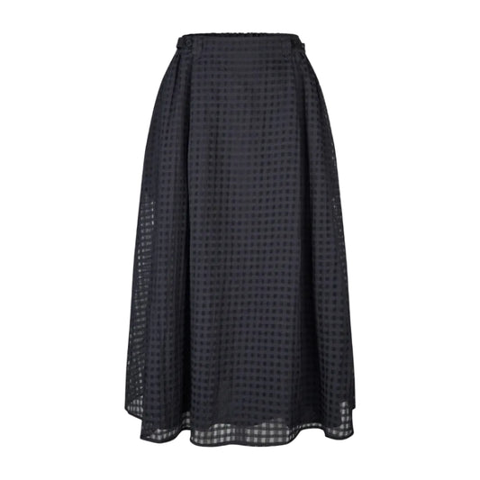 2069 Adjustable Waist Voluminous Midi Skirt