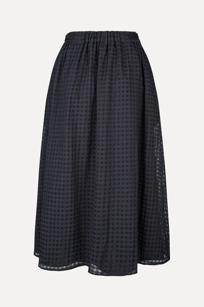 2069 Adjustable Waist Voluminous Midi Skirt