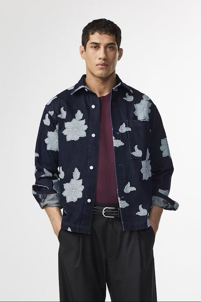 Adwin Fil-coupé jacquard Shirt