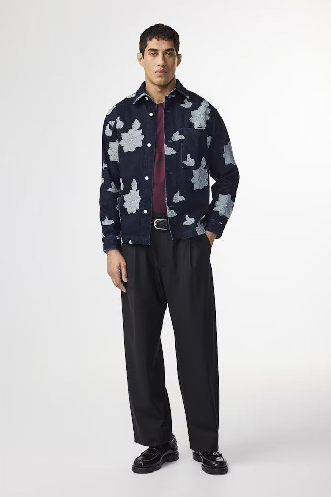 Adwin Fil-coupé jacquard Shirt