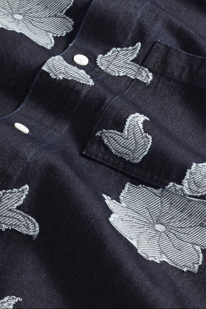 Adwin Fil-coupé jacquard Shirt