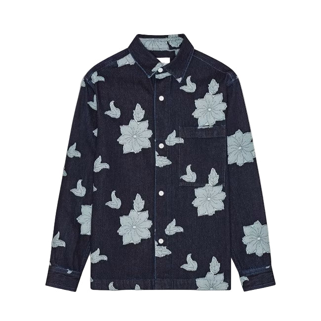 Adwin Fil-coupé jacquard Shirt